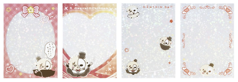 [Pre-order] "Chiikawa" Magical Chiikawa Bad Version Mini Photo Size Blink Blink Clear Sleeve - Rakko